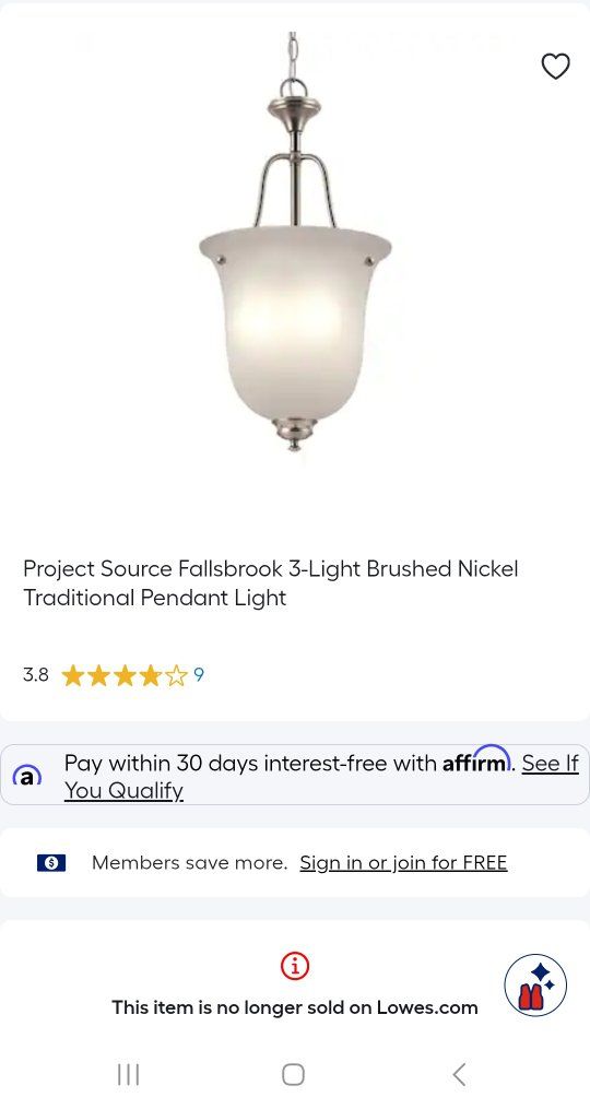 Fallsbrook 3 Light Brushed Nickel Traditional Pendant Light, Adjustable Hanging Length