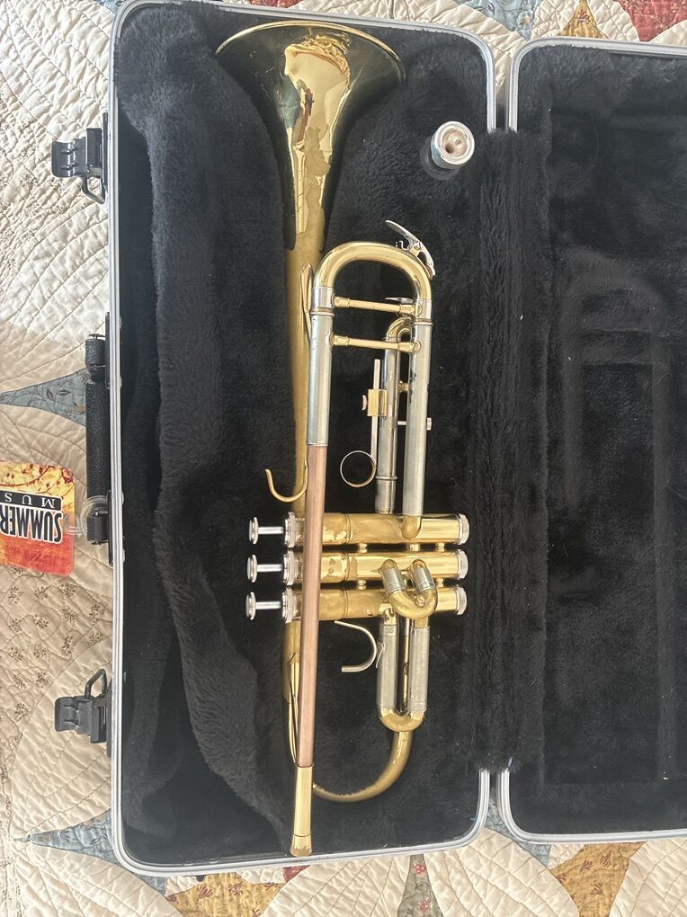 Trumpet with case. Cannonball