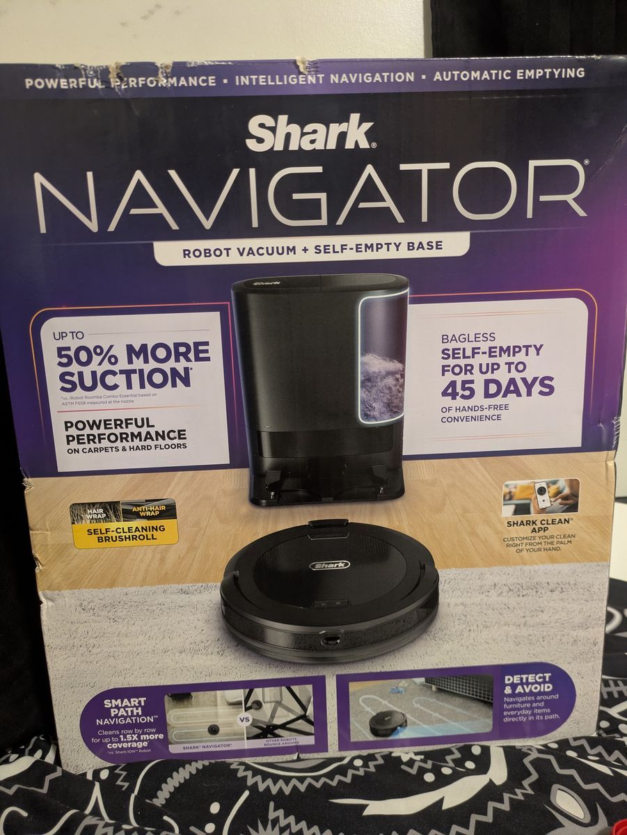 Shark navigator with self empty base brand new
