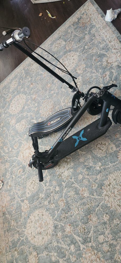 2 electric scooters