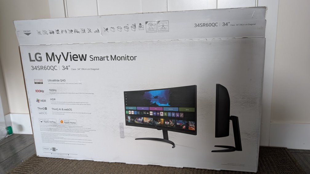 LG MyView 34SR60QC 34" Curved Ultrawide Monitor – Excellent Condition