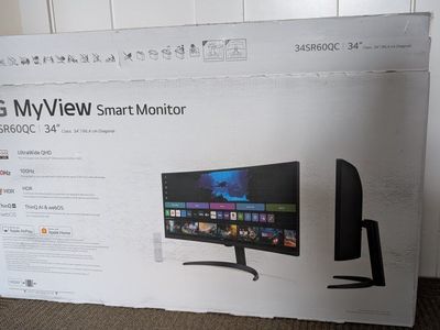LG MyView 34SR60QC 34" Curved Ultrawide Monitor – Excellent Condition
