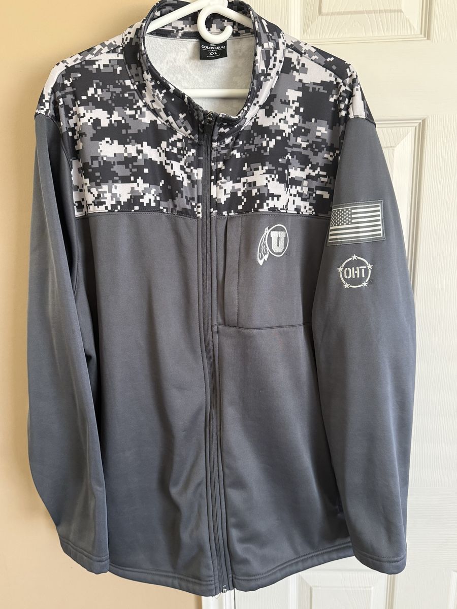 Colosseum Men's XXL University of Utah Utes Digital Camo Full-Zip Performance Jacket