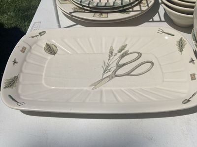 Vintage Pfaltzgraff Naturewood fished and accompanying serving sets
