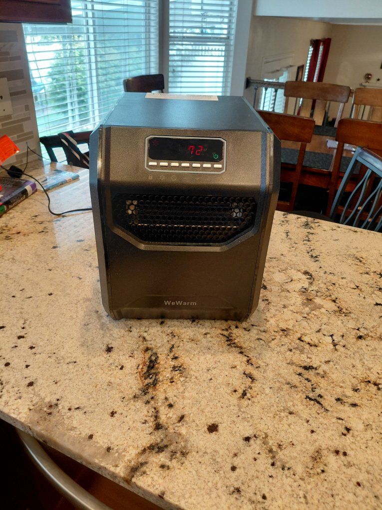 WeWarm Digital Space Heater - Black Portable Electric Heater with LED Display