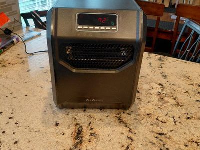 WeWarm Digital Space Heater - Black Portable Electric Heater with LED Display