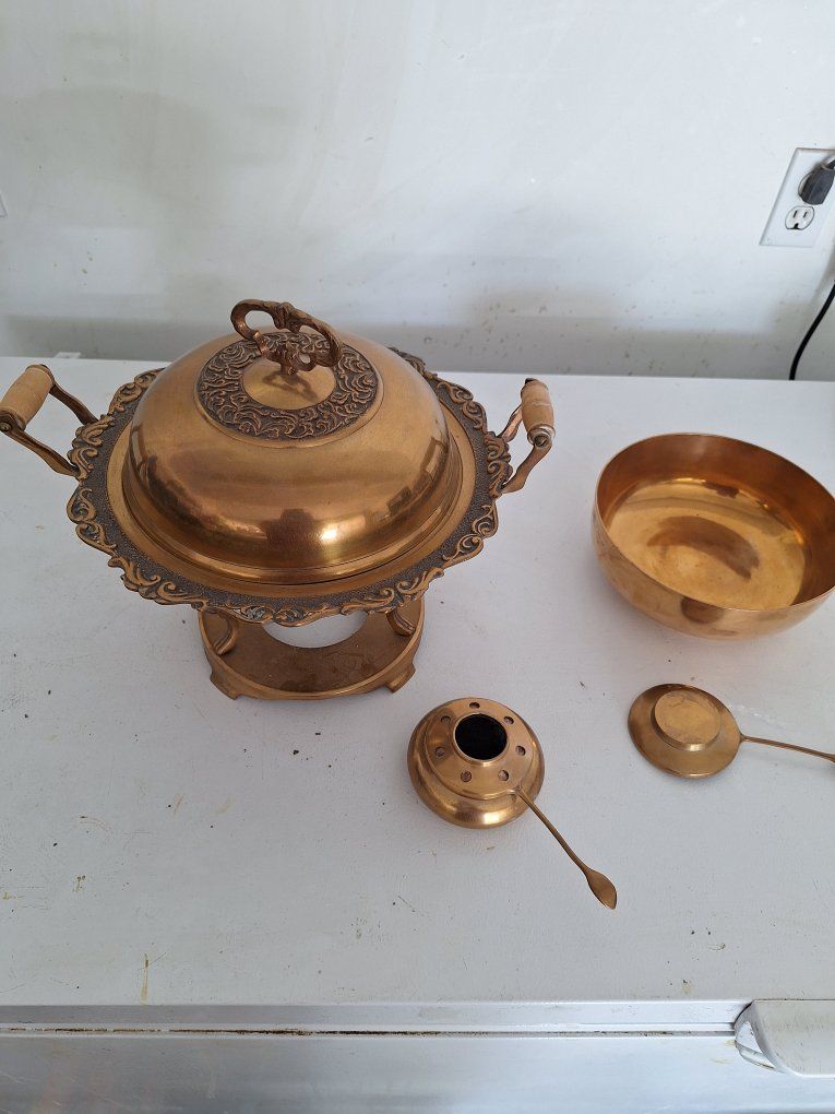 bronze chafing dish