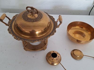 bronze chafing dish