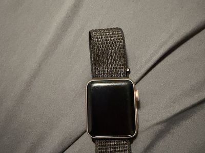 Apple Watch Series 3 38mm GPS Rose Gold Aluminum Case with Black Nike Sport Loop Band