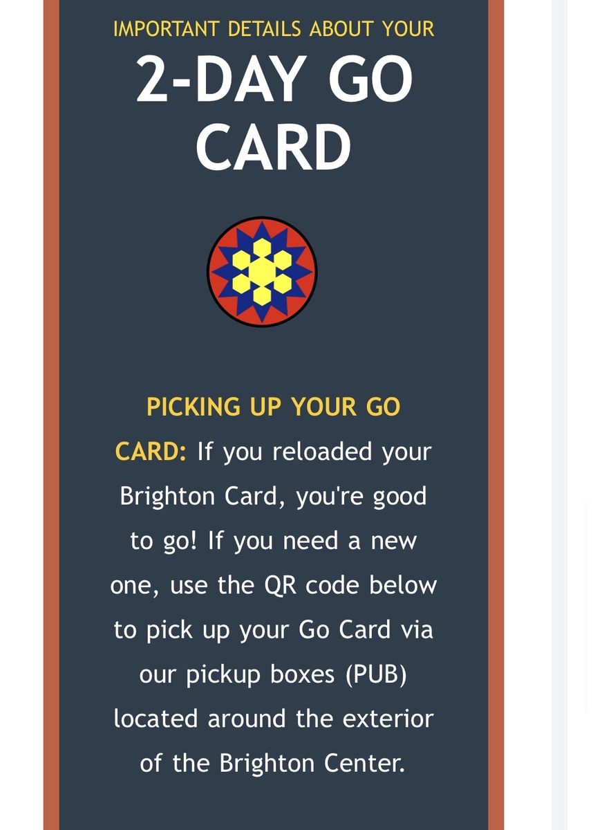 2 Brighton Resort 2 AnyDay Tix GO Card