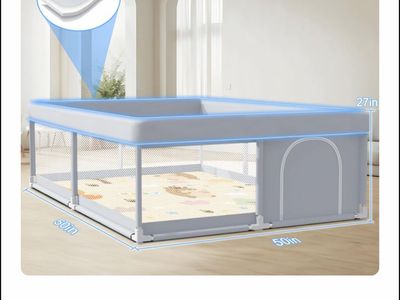 50x50 playpen with mat