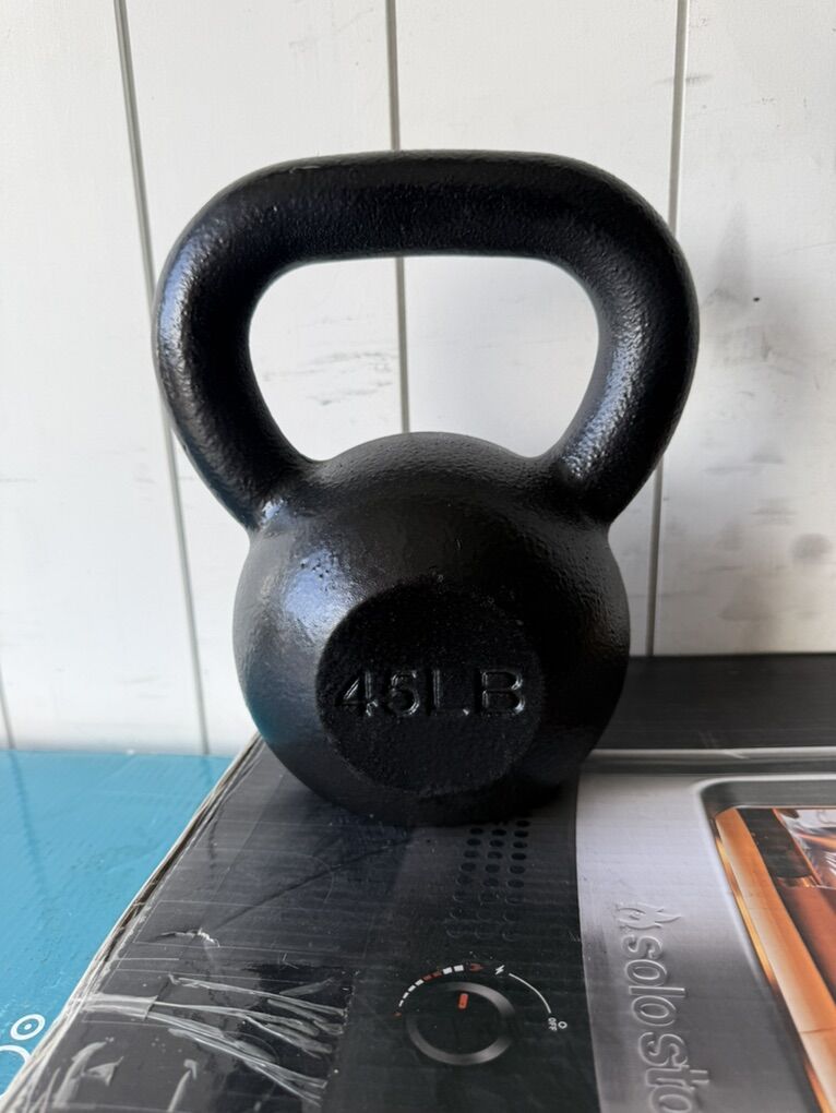 New Black 45 Pound Kettlebell