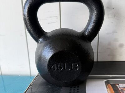 New Black 45 Pound Kettlebell