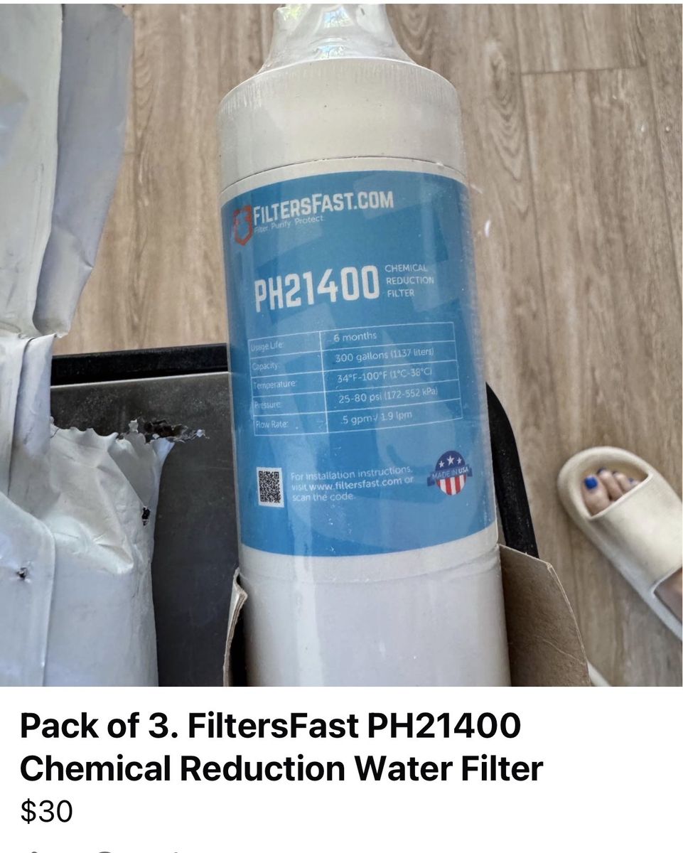 Pack of 3. FiltersFast PH21400 Chemical Reduction Water Filter