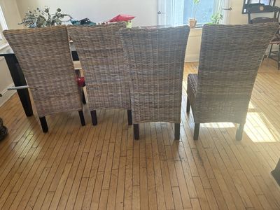 Wicker Chairs (set of 4)