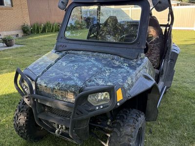 Polaris RZR 800 - Camo Wrap, Hard Top, Windshield, Kolpin Hitch - Ready for Adventure!