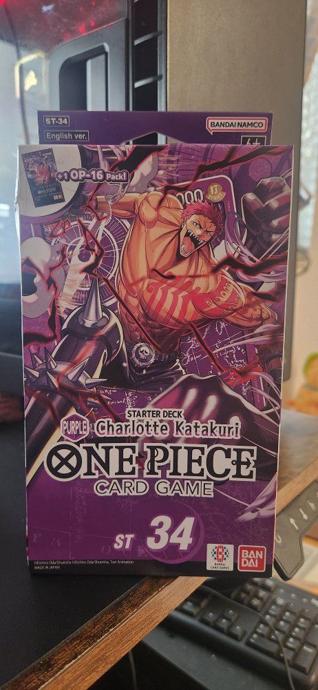 One Piece Card Game Starter Deck ST-34 Purple Charlotte Katakuri New Sealed