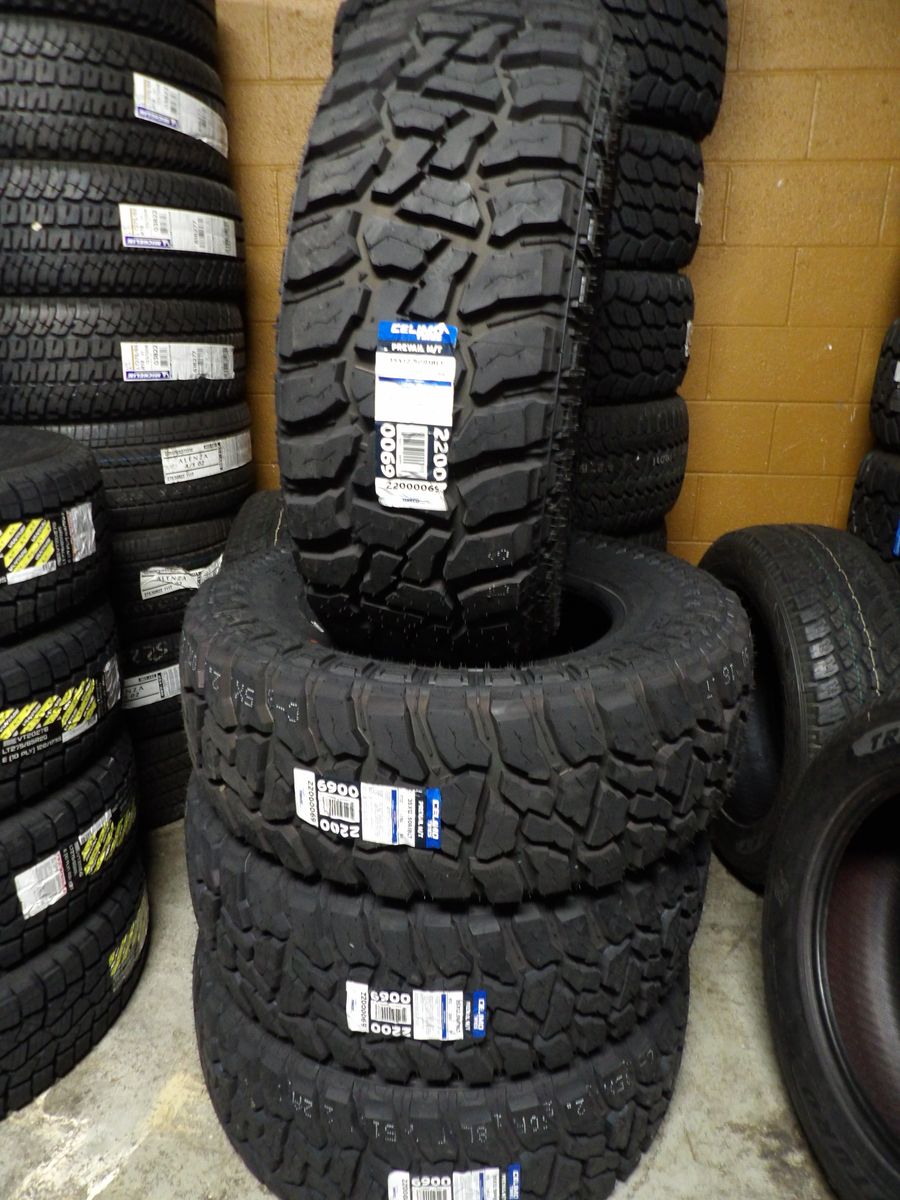 35x12.50r18 CELIMO PREVAIL M/T SET OF NEW TIRES
