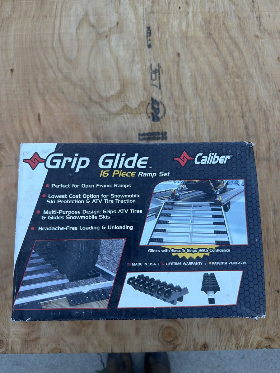 NEW Caliber Grip Glide 16 Piece Ramp Set for Snowmobile Skis & ATV Tires