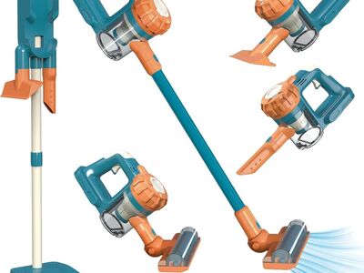 NEW 3-in-1 Kids Toy Vacuum That Really Works, aged 3+, Fun Kids Working Toy Vacuum Cleaner(Blue)