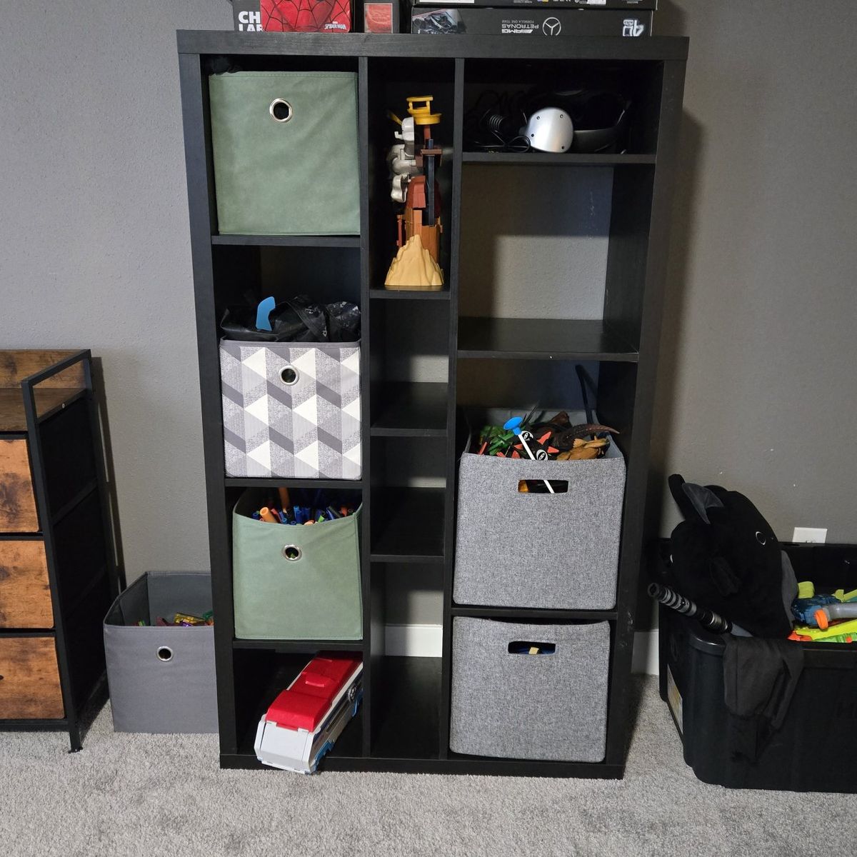Stand-Alone Black Shelving Unit $80 OBO