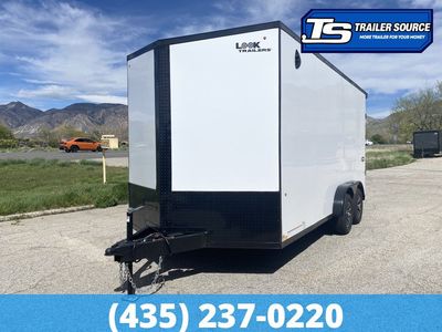 7.5x16 Look Element SE Enclosed Cargo Trailer - 7'0" Interior - 7K GVWR - .080 PolyCor, Alloy Wheels, Rear Spoiler w/ Load