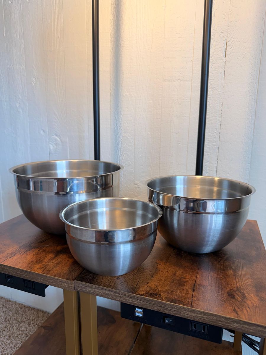 Babish 3-Piece Stainless Steel Mixing Bowl Set