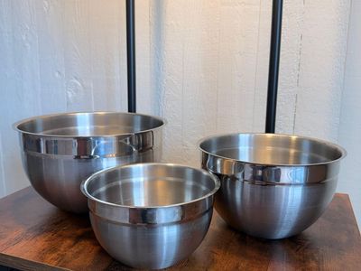 Babish 3-Piece Stainless Steel Mixing Bowl Set