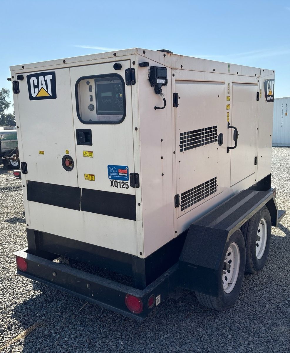 2019 CAT XQ125, 100kW, Towable, Diesel Generator Set