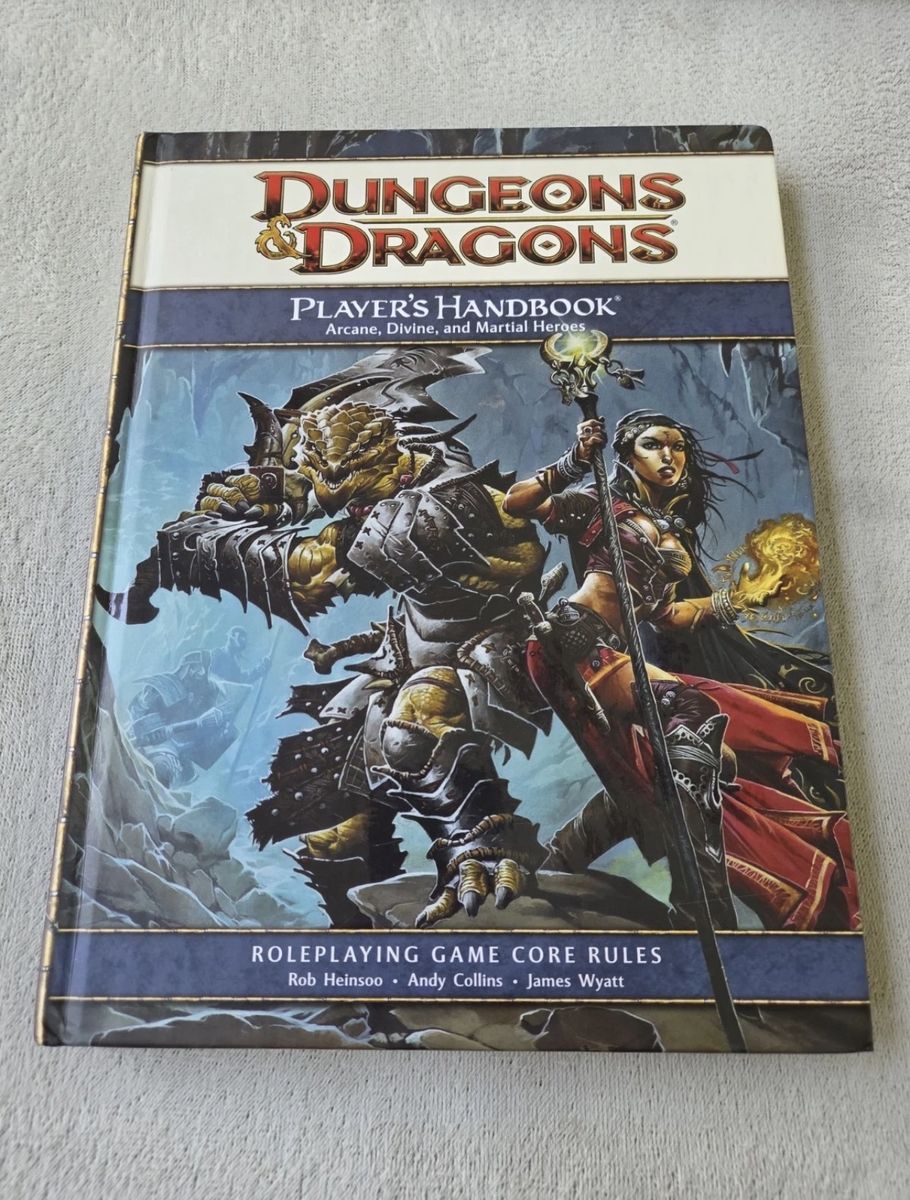 Dungeons & Dragons Players Handbook Roleplaying Core Rules Hardcover Book