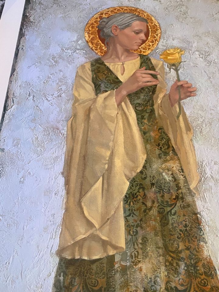 The Yellow Rose- James Christensen (Canvas Masterwork, Unstretched, Missing COA)