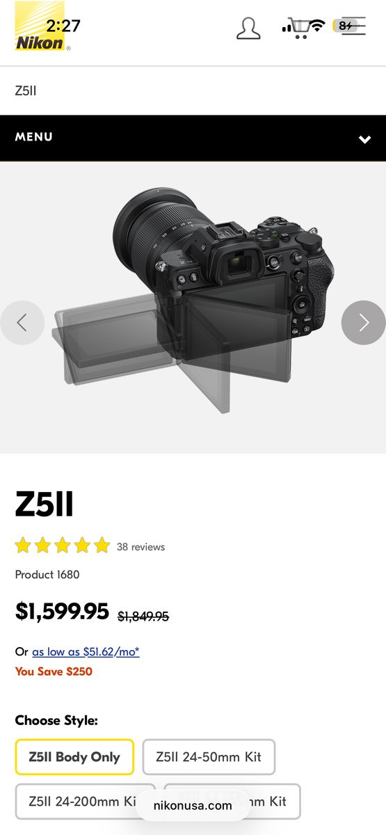 Nikon Z5II + NIKKOR Z Lens (BARELY Used)