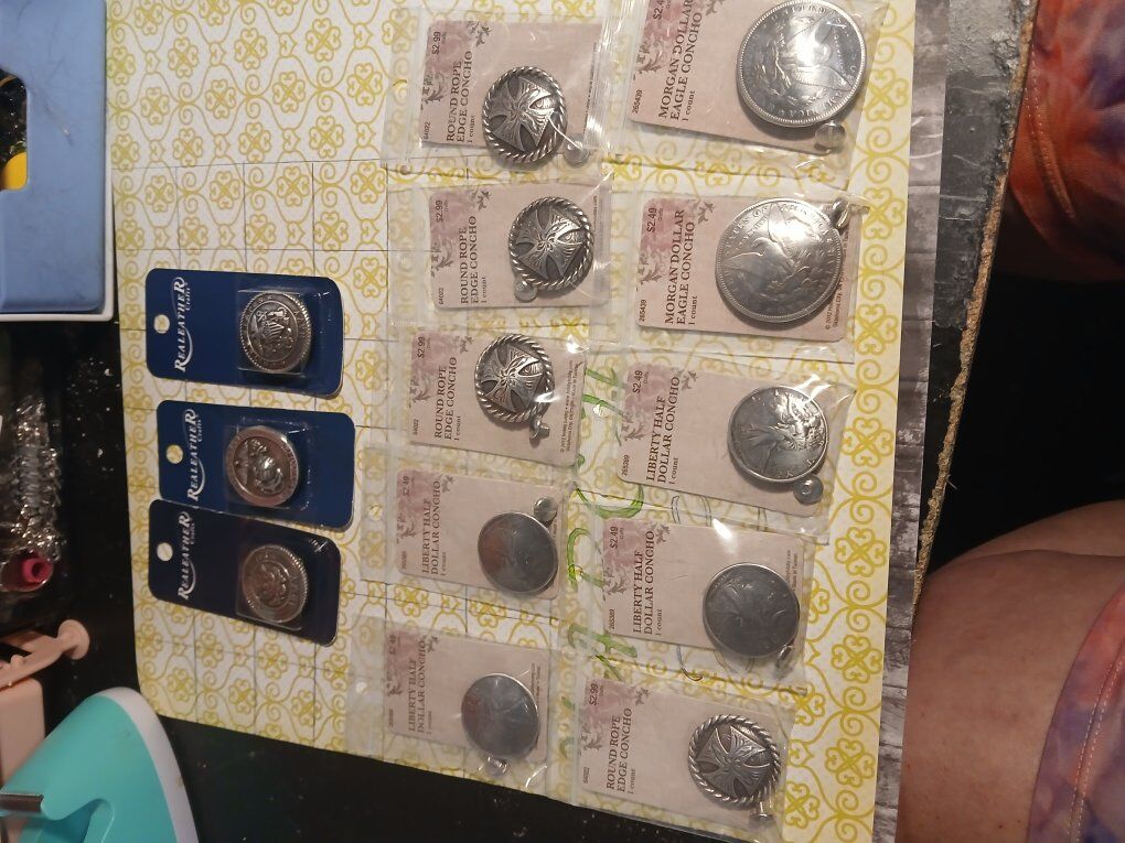 RealLeather brand Conchos