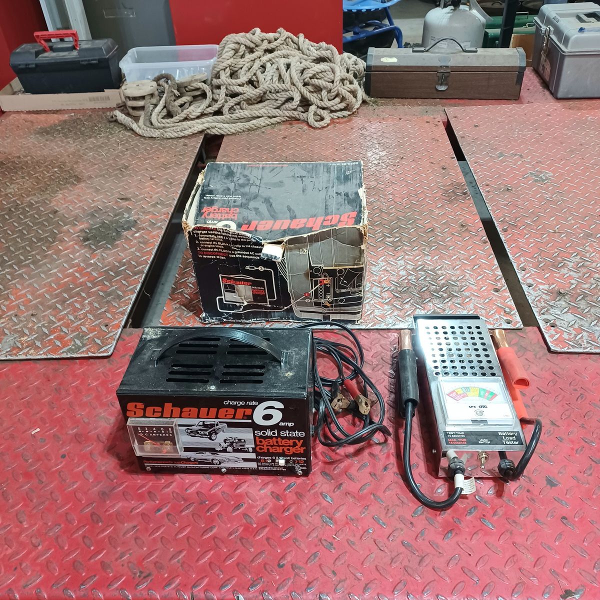 Battery charger and load tester