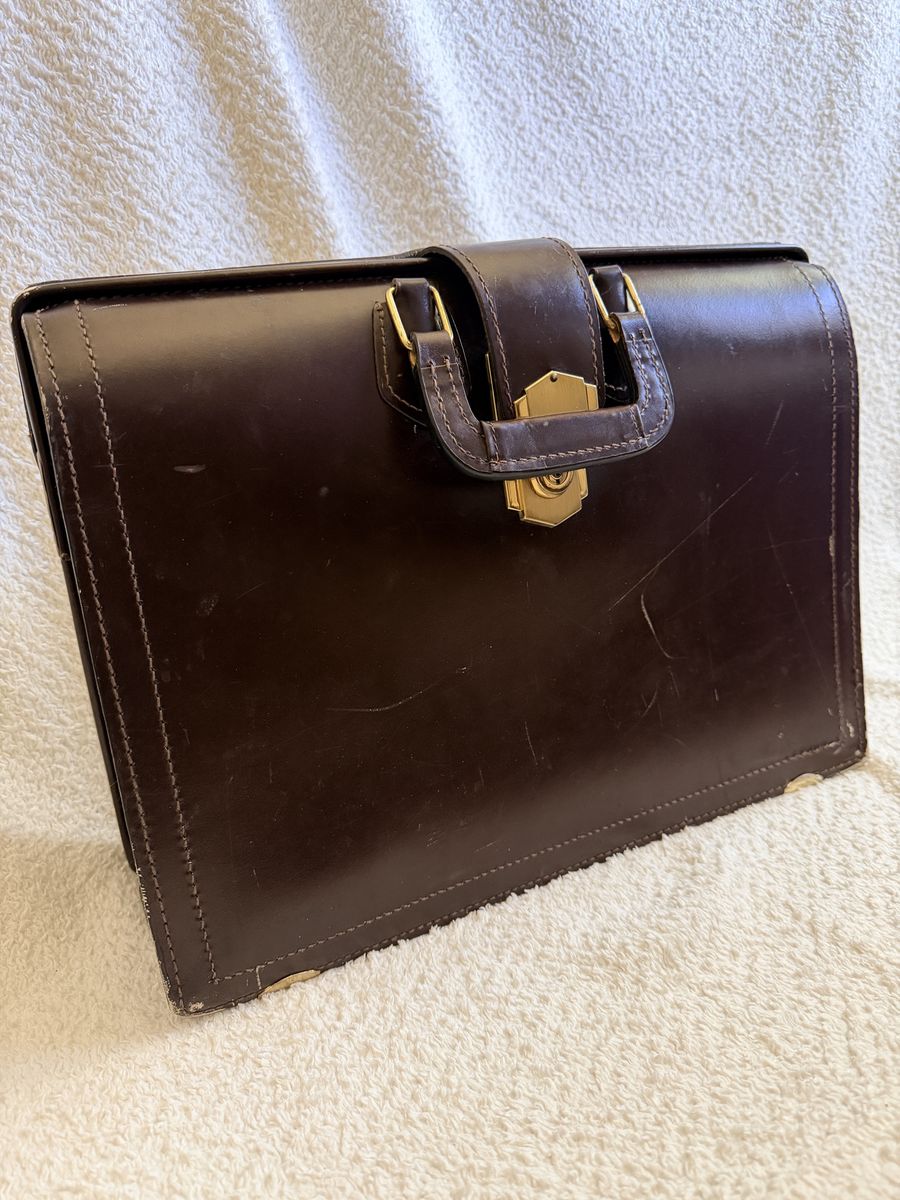Vintage leather briefcase