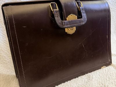 Vintage leather briefcase