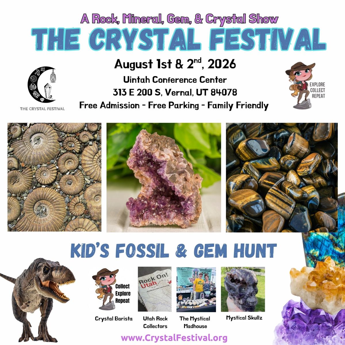 Crystal Festival - A Rock, Mineral, Gem, & Crystal Show with Fossils!