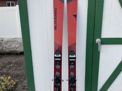 Used Blizzard Bonafide 180 cm. skis with Marker demo adjustable bindings