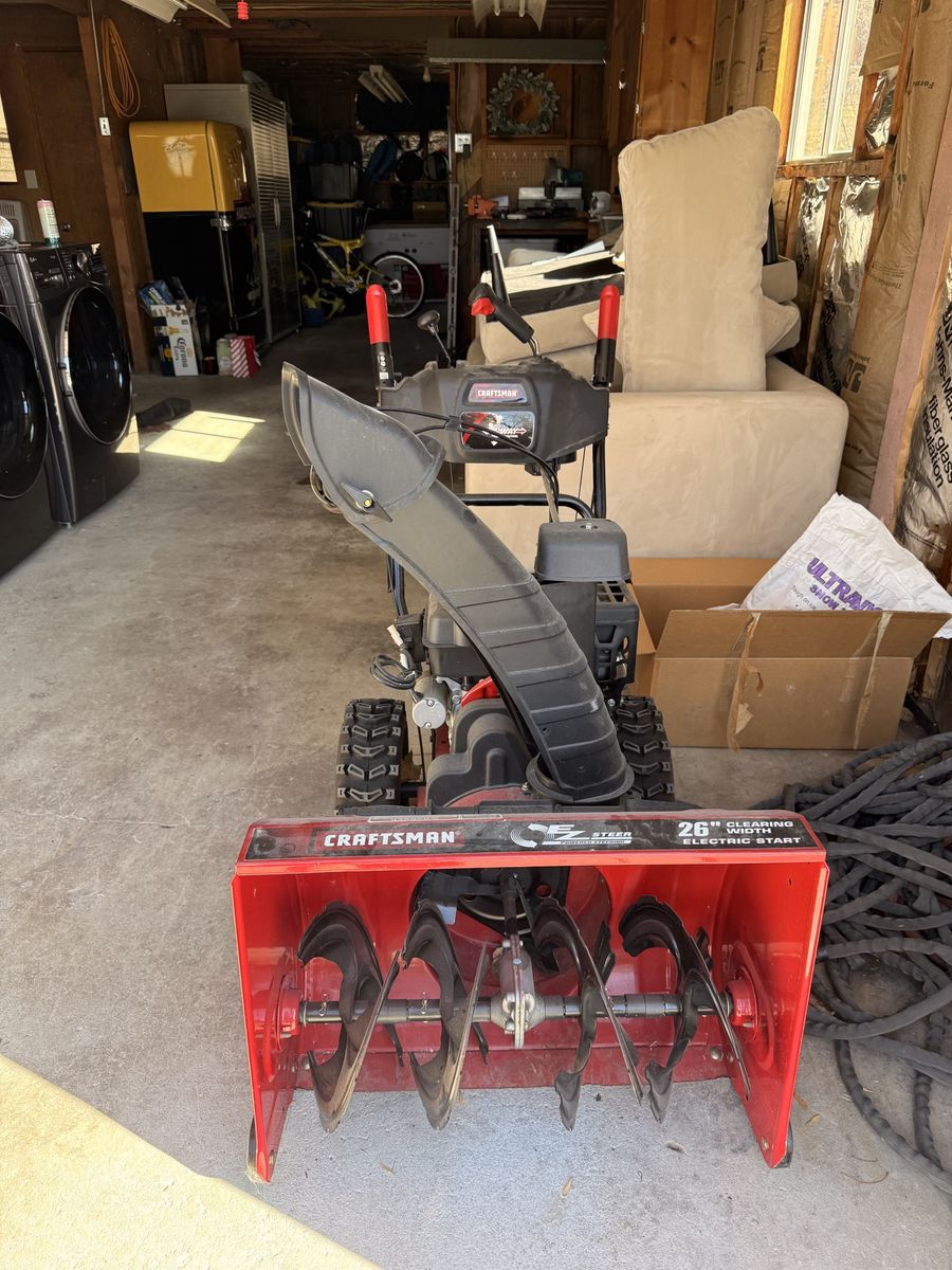 Craftsman 26" Snowblower – Electric Start, Lightly Used