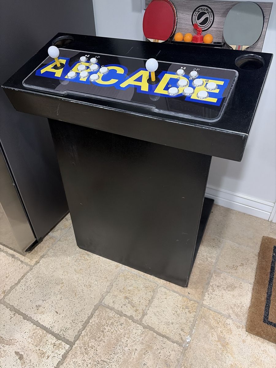 Custom 2-Player Arcade Control Stand with Multigame System