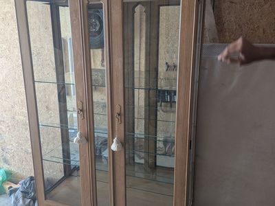 ZCMI enclosed glass cabinet