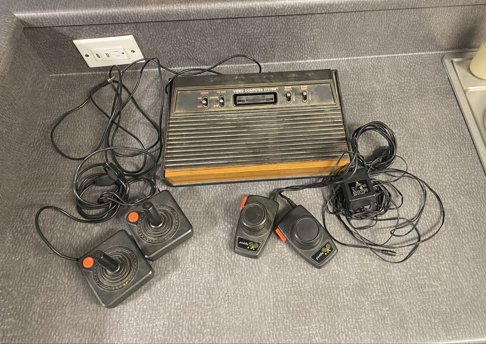 Atari console set