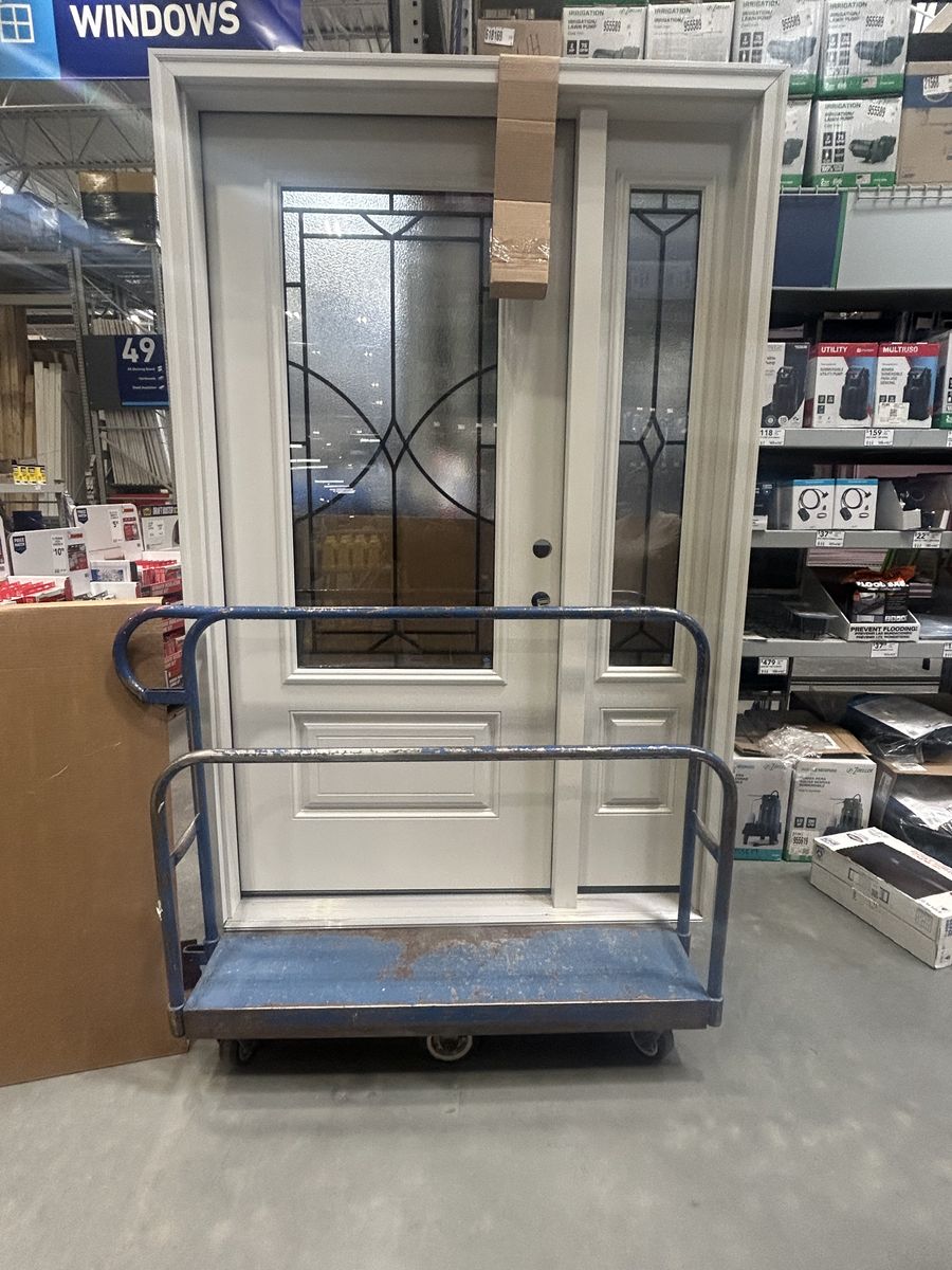 Pella exterior door with side window