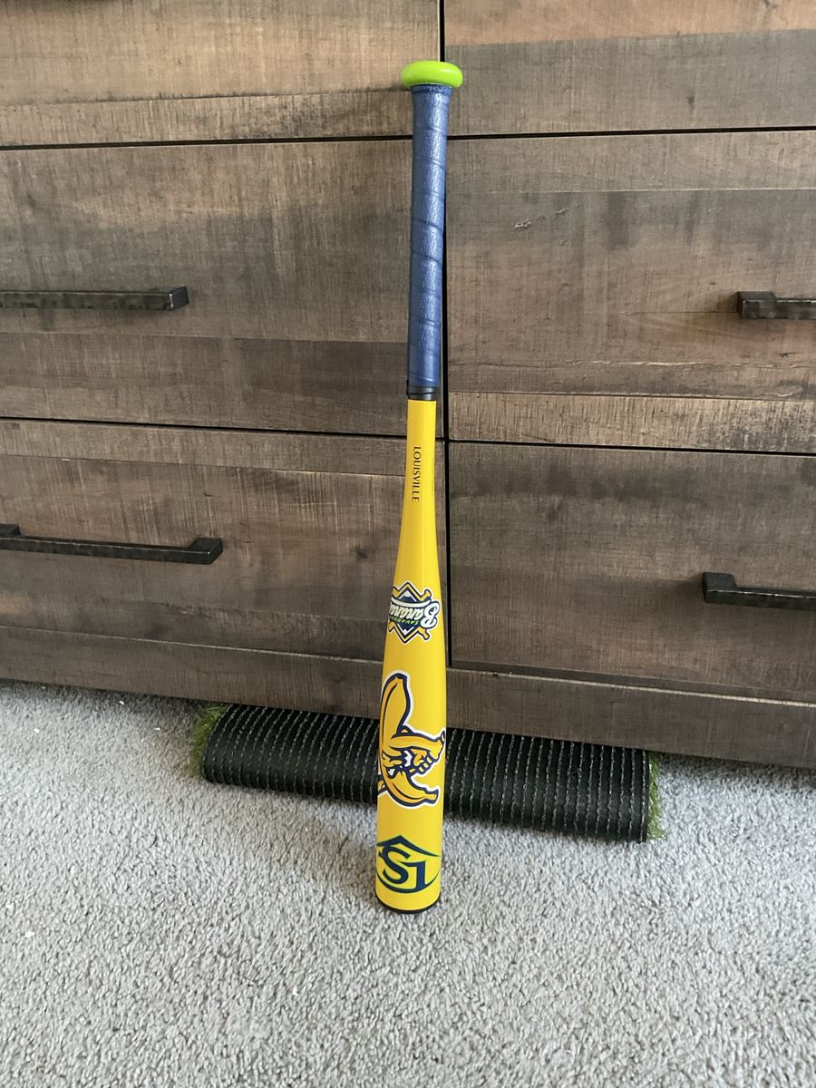 Louisville Savannah Bananas Baseball Bat Yellow Blue