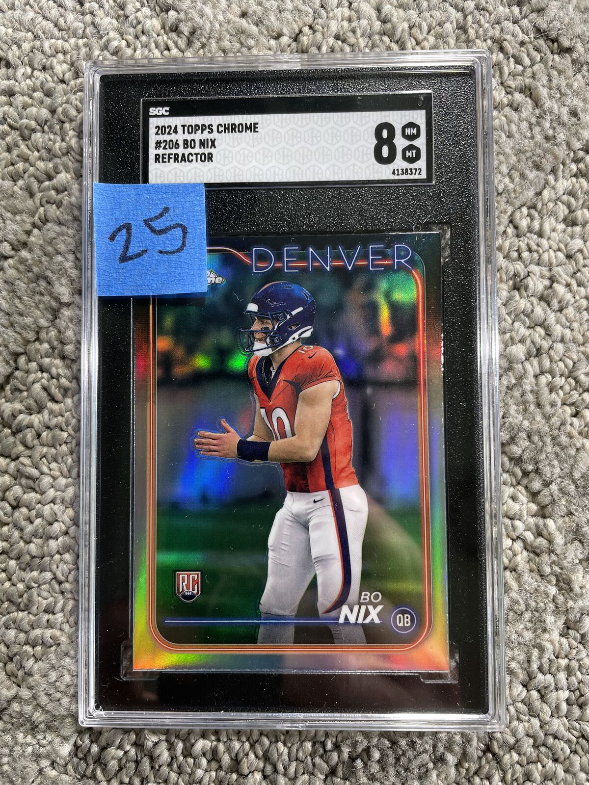 Bo Nix Denver Broncos graded slabs $25