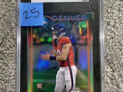 Bo Nix Denver Broncos graded slabs $25