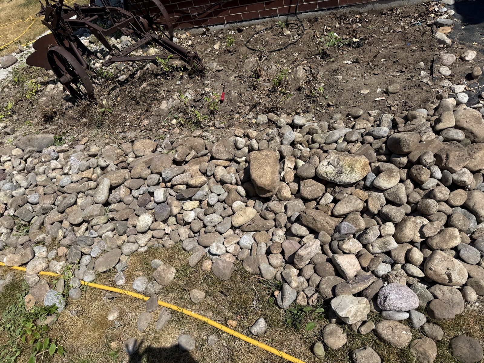 Large landscape river rocks