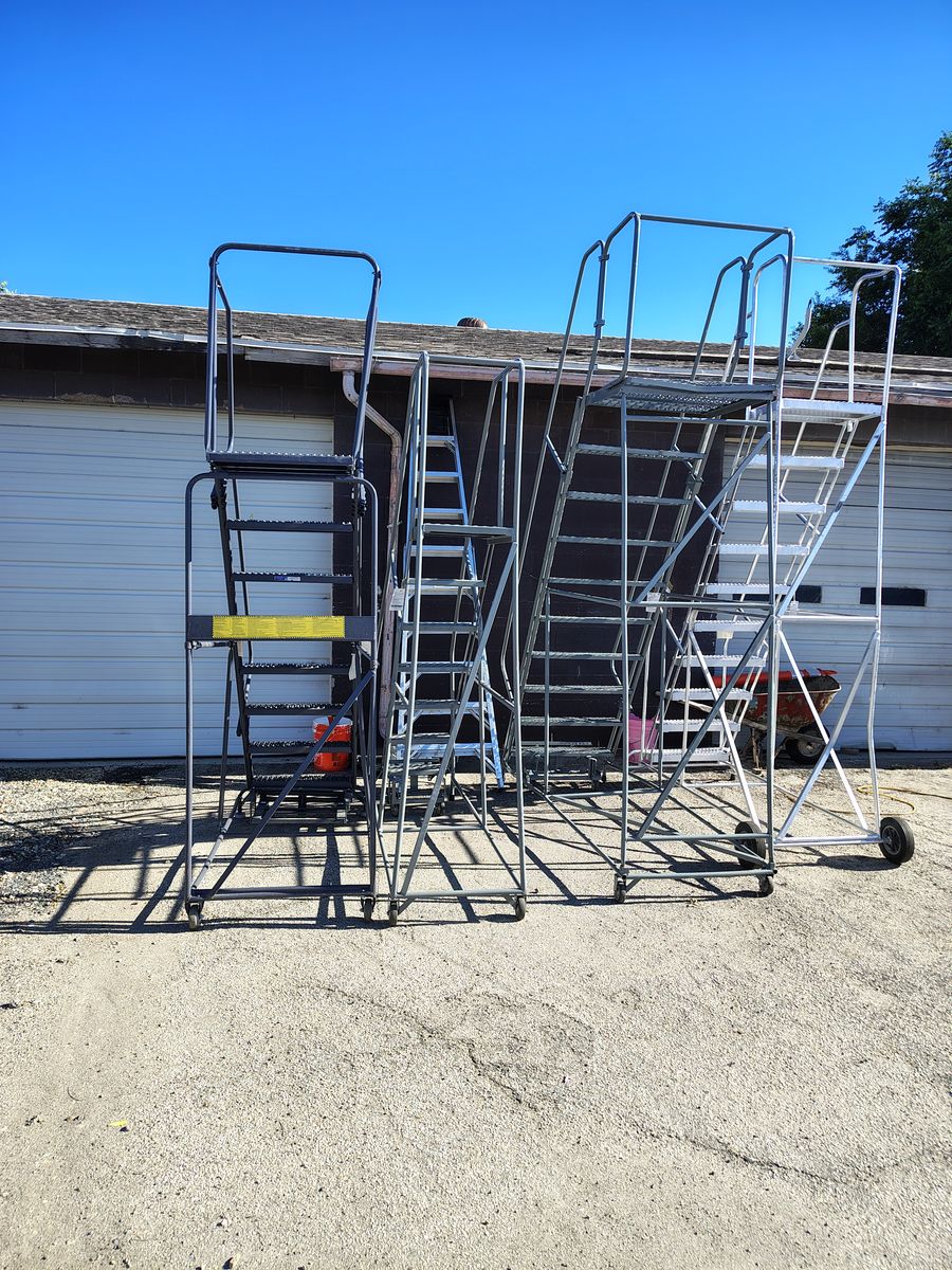 Warehouse Rolling Stairs, Ladders,