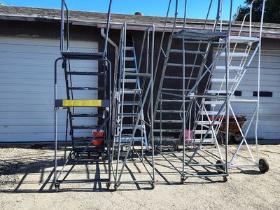 Warehouse Rolling Stairs, Ladders,