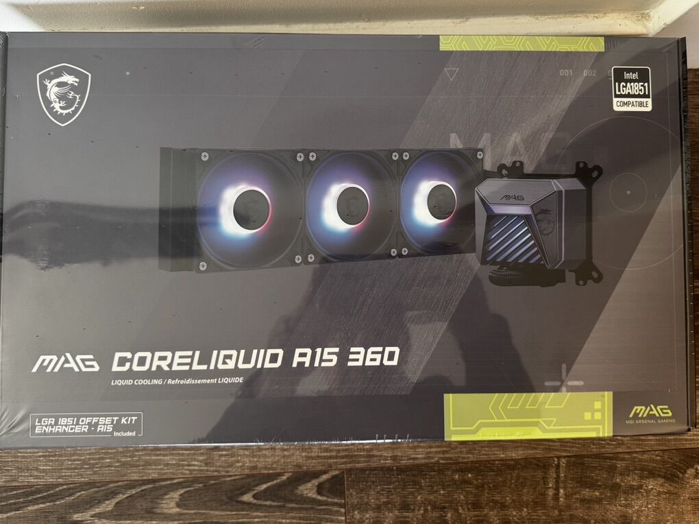 MSI MAG Coreliquid A15 360 Black- AIO ARGB